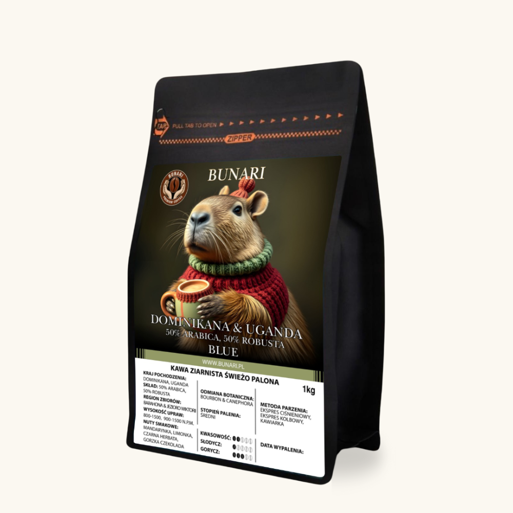 DOMINIKANA & UGANDA - Barahona & Jezioro Wiktorii 50% Arabika 50% Robusta