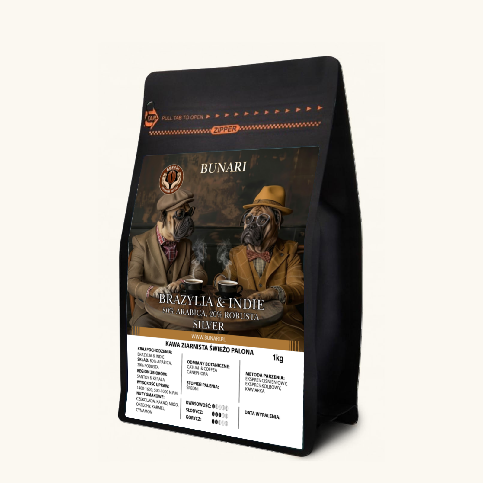 BRAZYLIA & INDIE - Santos & Kerala 80% Arabica 20% Robusta