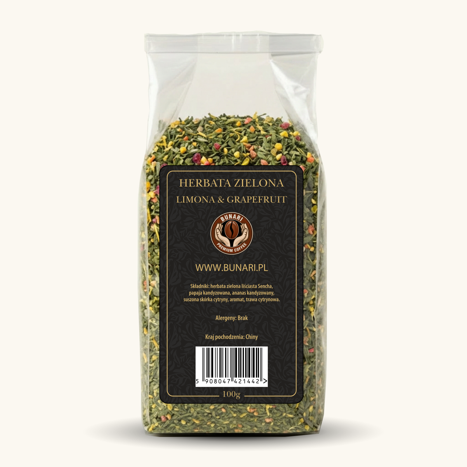 Herbata Zielona Limona & Grapefruit