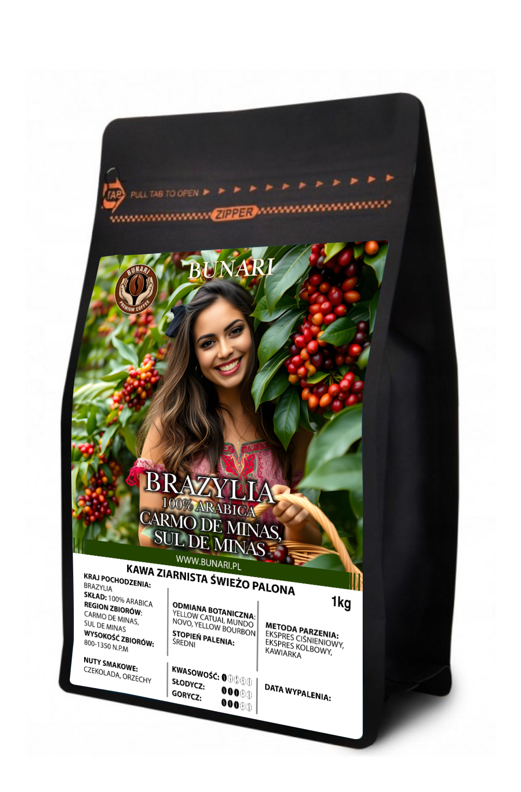 BRAZYLIA - Region Carmo De Minas & Sul De Minas 100% Arabica